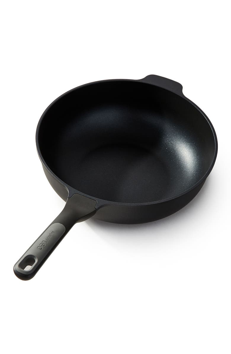 BergHOFF Leo Stone+ Wok Pan, Alternate, color, Black