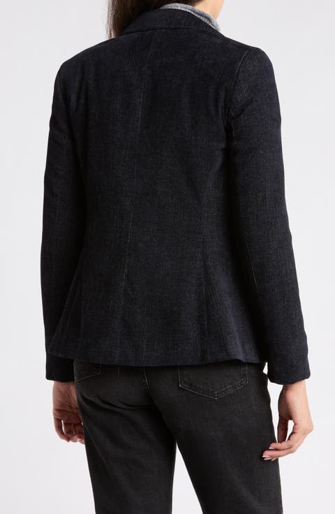 Chenille Double Breasted Blazer