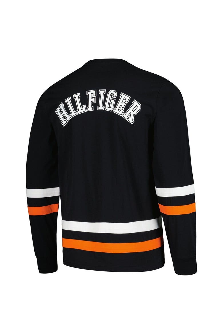 Men's Tommy Hilfiger Black/Orange Cincinnati Bengals Nolan Long Sleeve T-Shirt, Alternate, color, Black