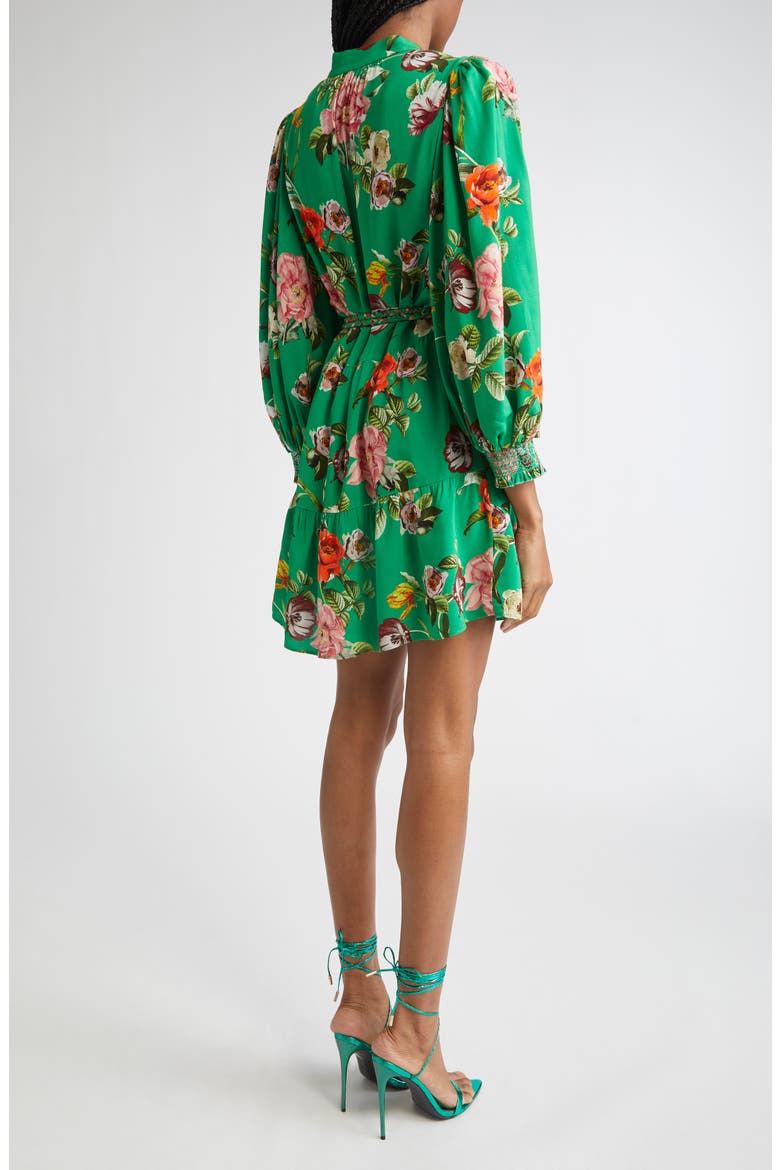Antonette Floral Belted Minidress, Alternate, color, HAMPTONS FLORAL LARGE