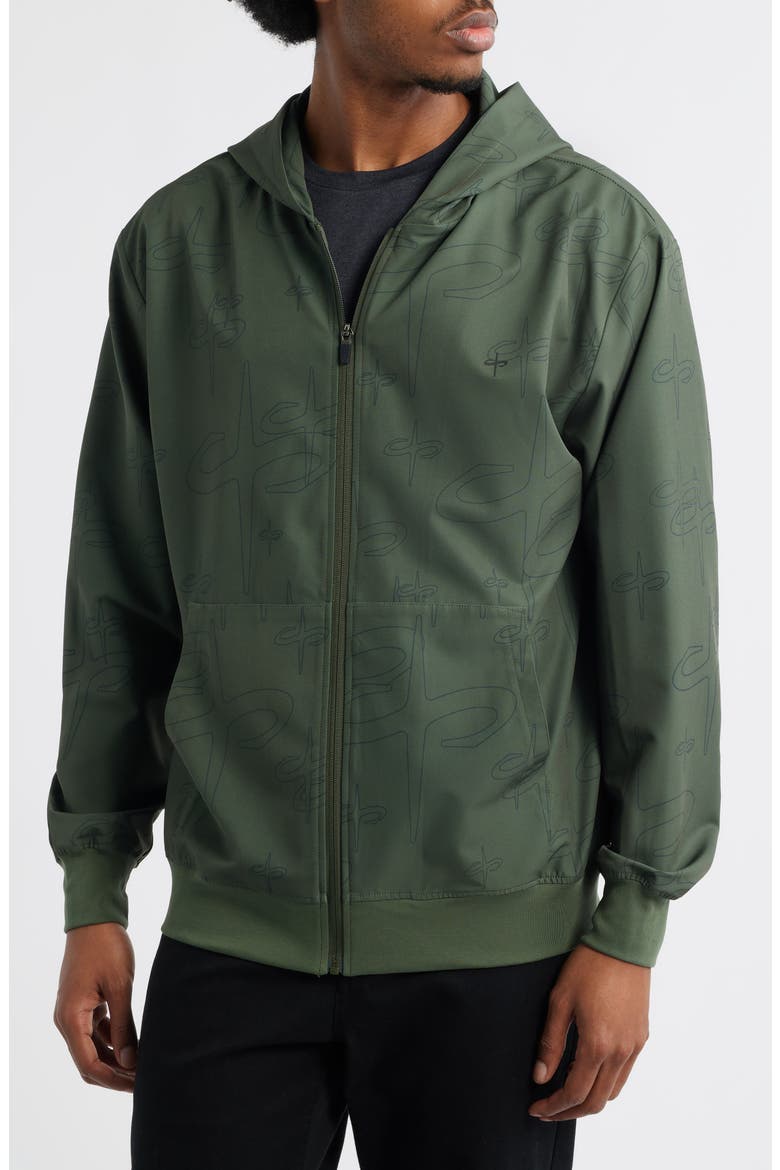 Tempo Tech Zip Jacket, Alternate, color, INSIGNIA OLIVE