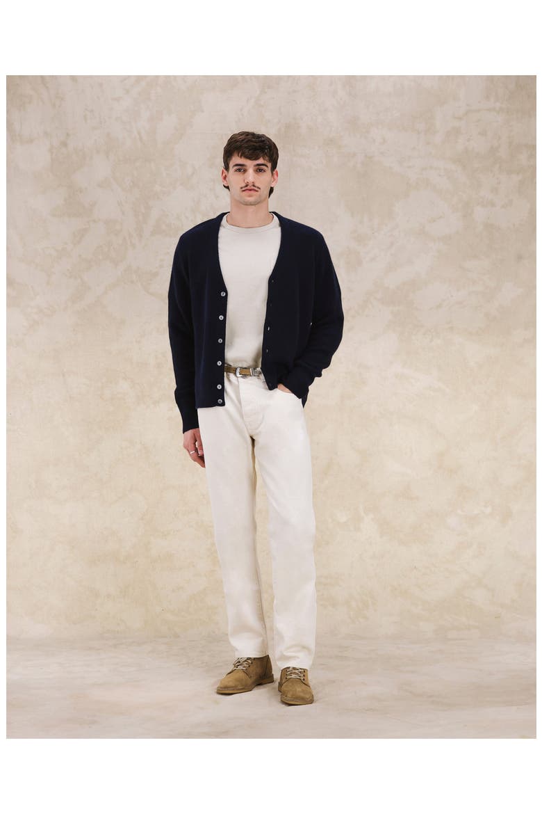 Alfa Cashmere Cardigan, Alternate, color, NAVY BLUE