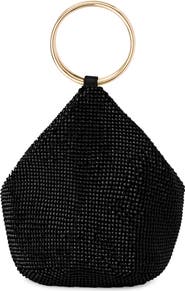 Olga Berg Ellie Crystal Mesh Bag