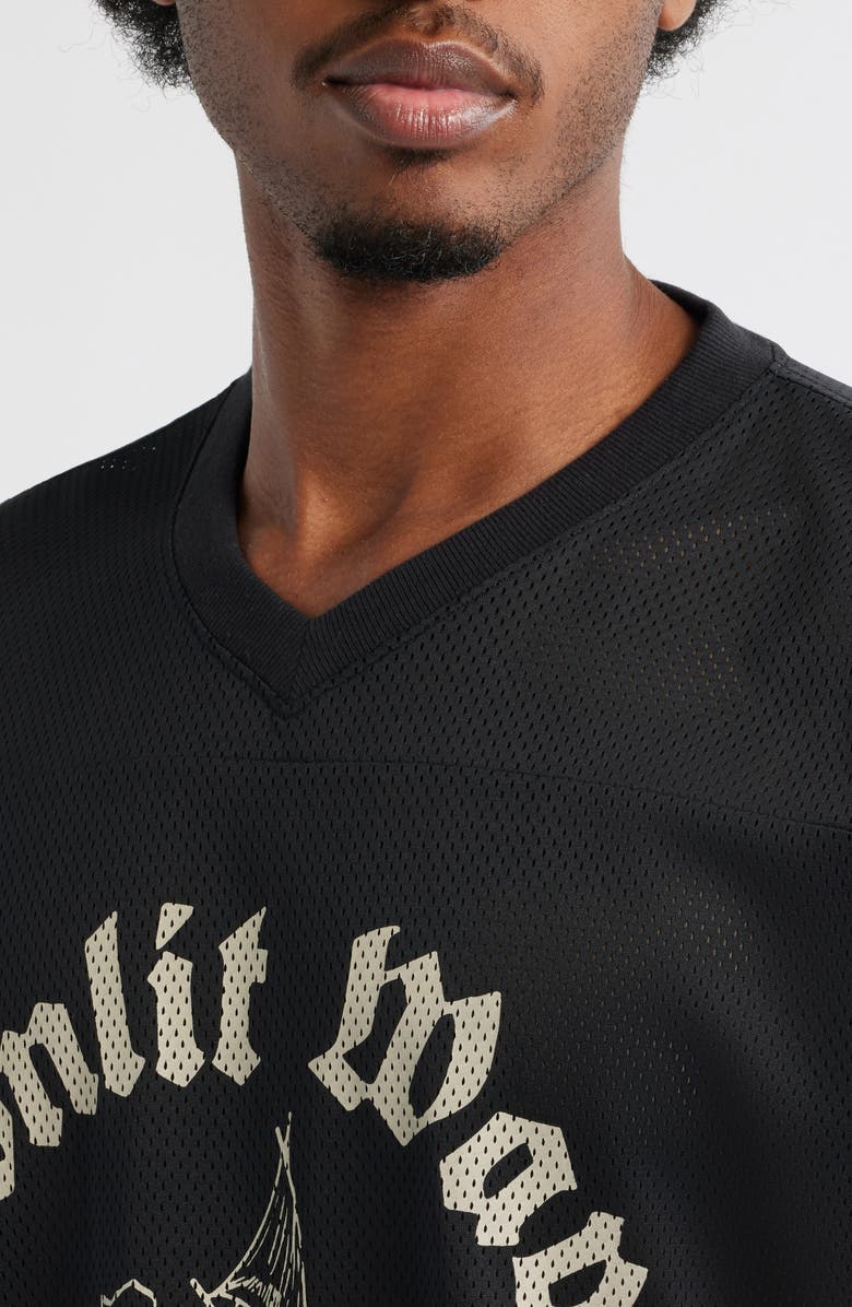 PacSun Moonlit Mesh Jersey Graphic Top, Alternate, color, Black