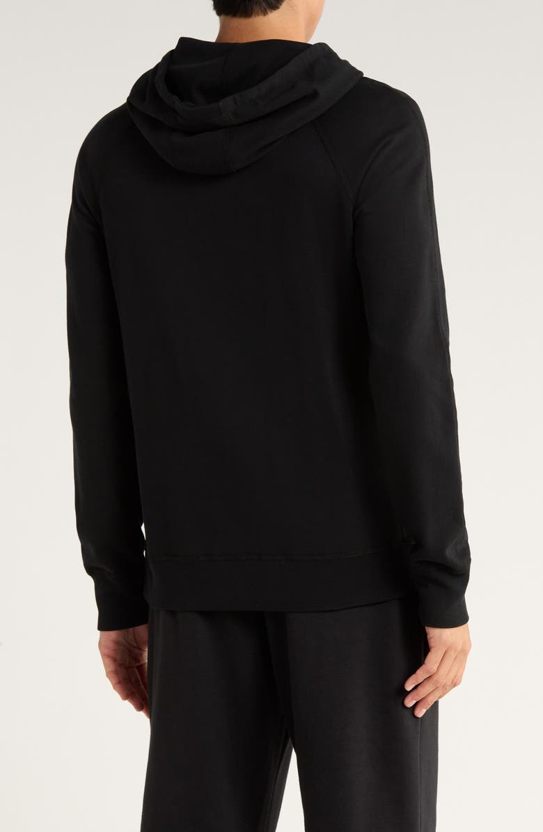 Reigning Champ Lightweight Terry Pullover Hoodie, Alternate, color, Black