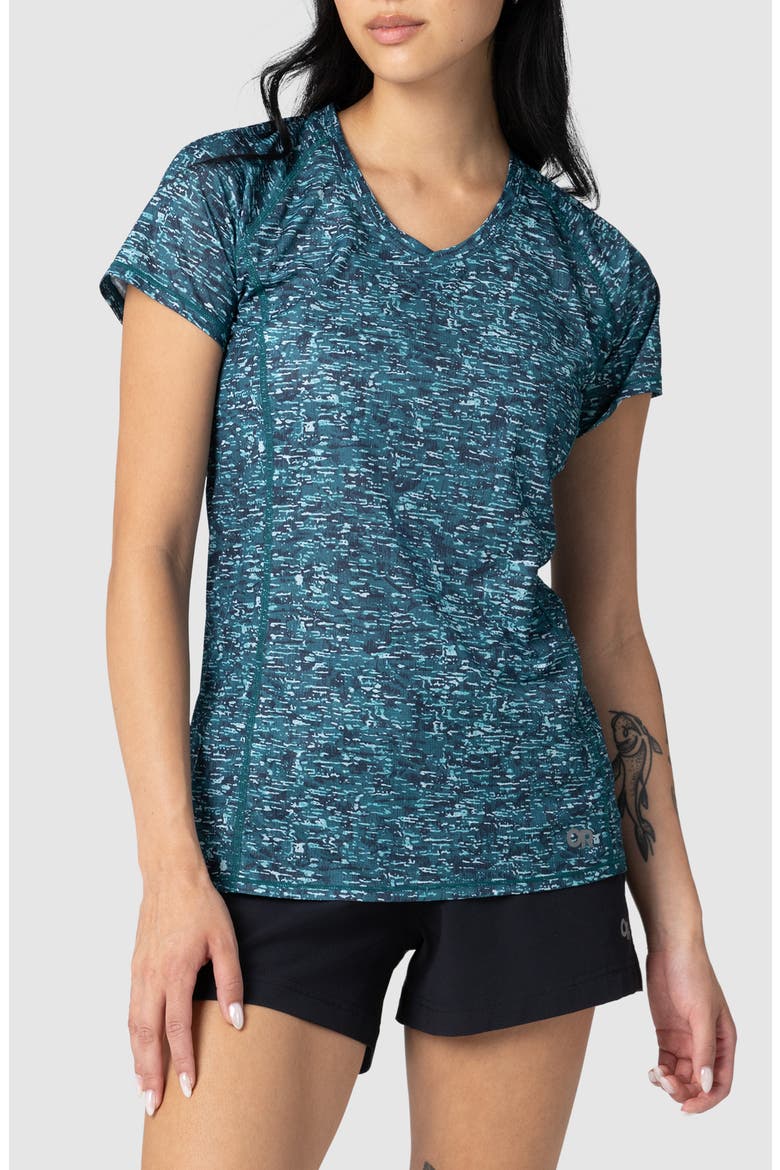 Echo Performance T-Shirt, Main, color, MALLARD TRAVERSE PRINT
