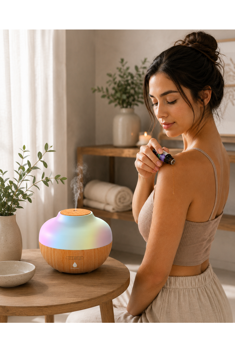 Air Purifier, Diffuser & Essential Oils Set, Alternate, color, Multicolor
