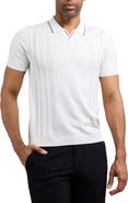 XRAY Johnny Collar Knit Polo Sweater