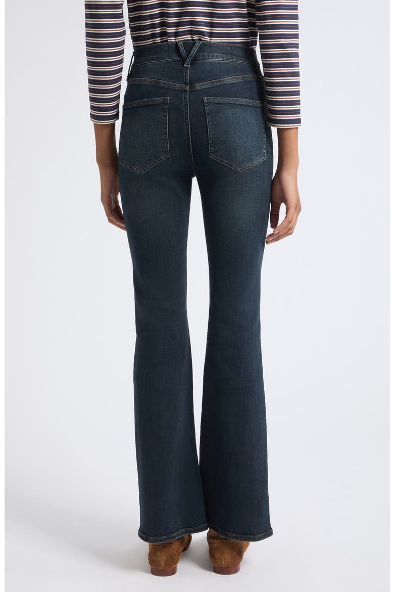Cameron Mid Rise Bootcut Jeans, Alternate, color, DARK INK
