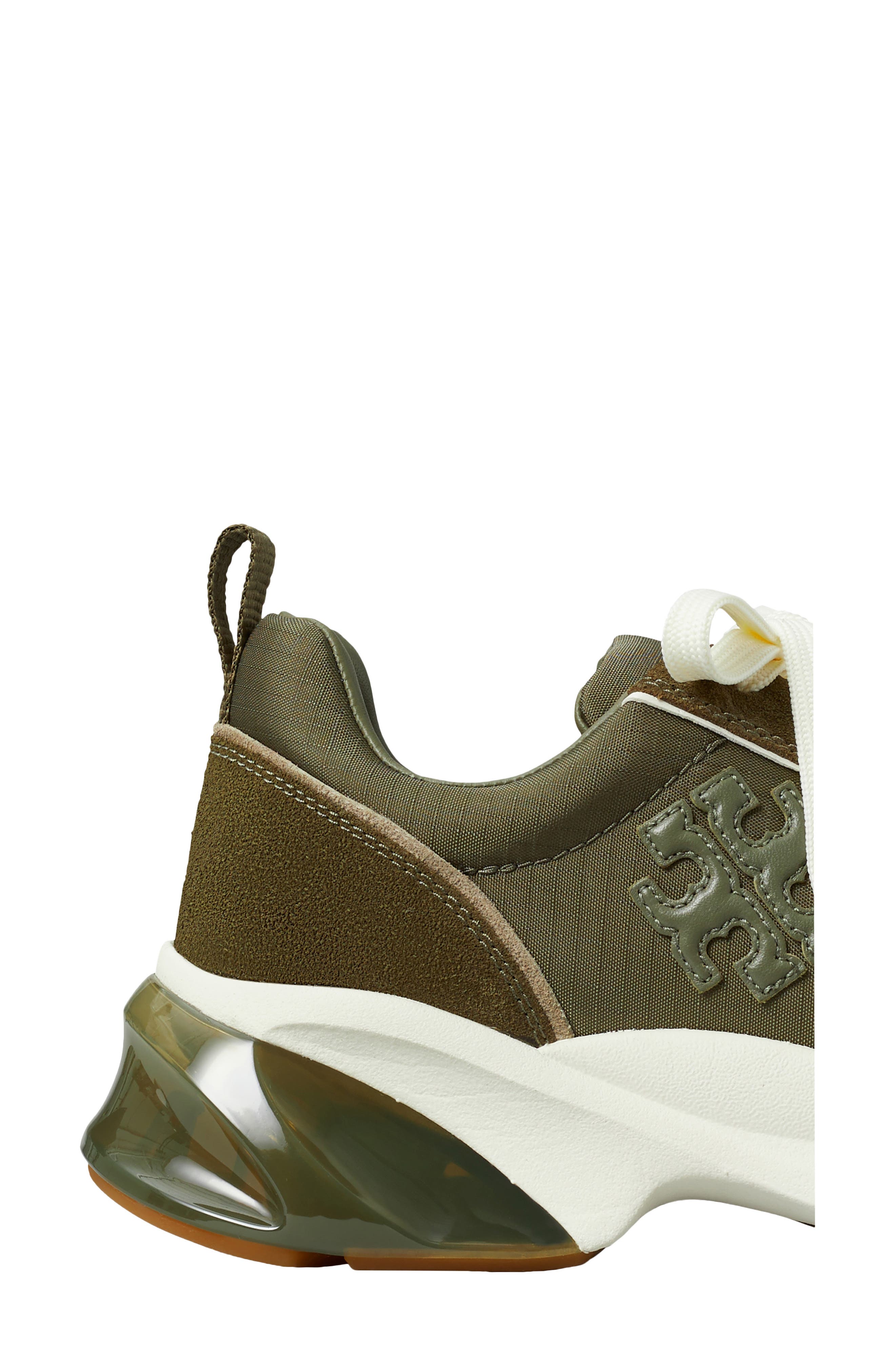 Tory Burch Good Luck Bubble Trainer Sneaker, Alternate, color, Dark Olive / Dark Olive/ Aneto