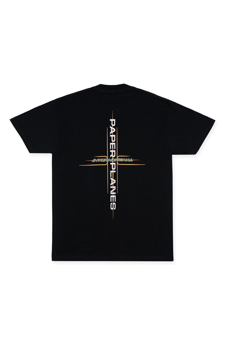 PAPER PLANES International Runway Graphic T-Shirt, Alternate, color, Black