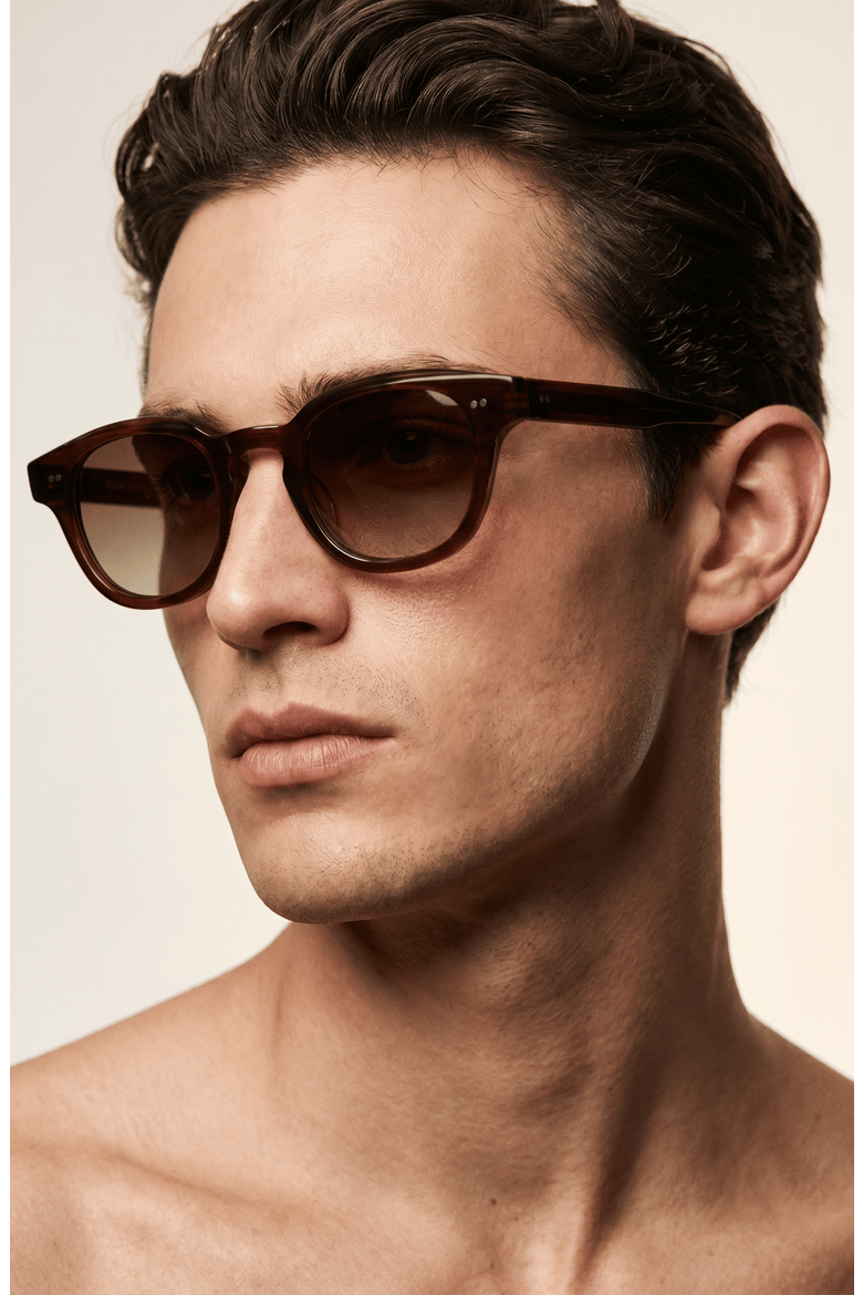 Jamie 46mm Acetate Sunglasses, Alternate, color, Brown