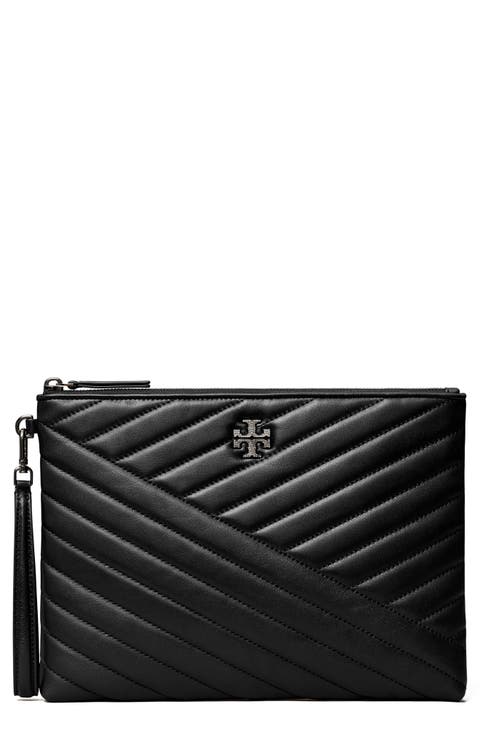 Kira Pavé Logo Chevron Leather Pouch