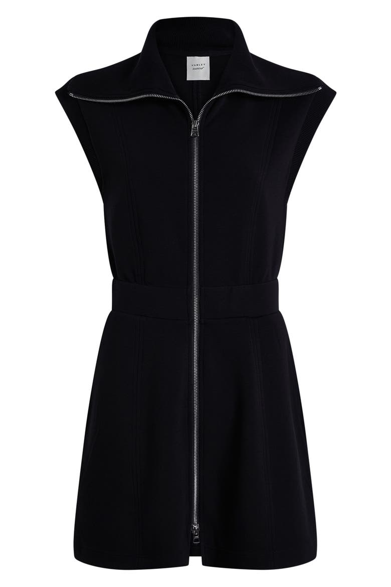 Rebecca Zip Through Minidress, Alternate, color, BLACK
