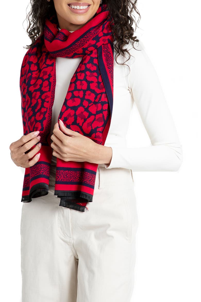 Reversible Scarf, Main, color, RED