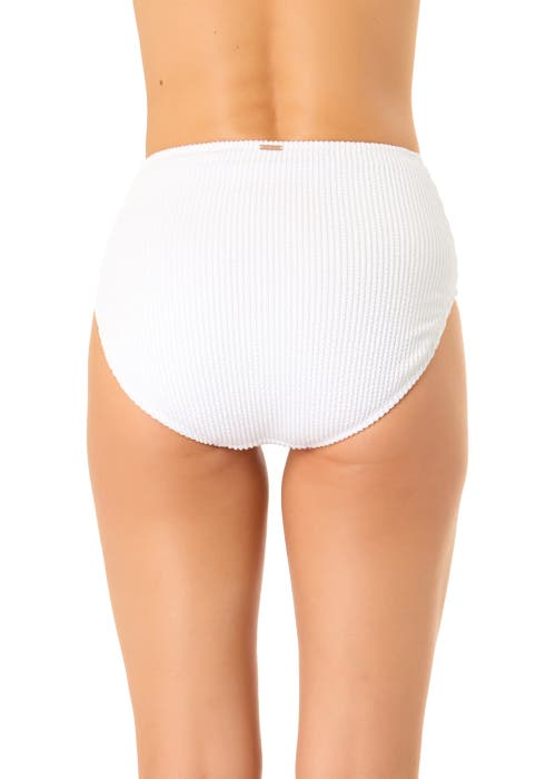 ANNE COLE LIVE IN COLOR TEXTURED HIGH WAIST SWIM BOTTOM 