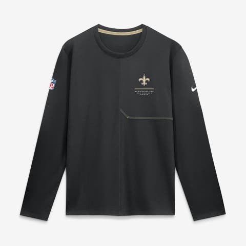 Men's Nike Black New Orleans Saints Sideline Coaches UV Dri-FIT Long Sleeve Shirt