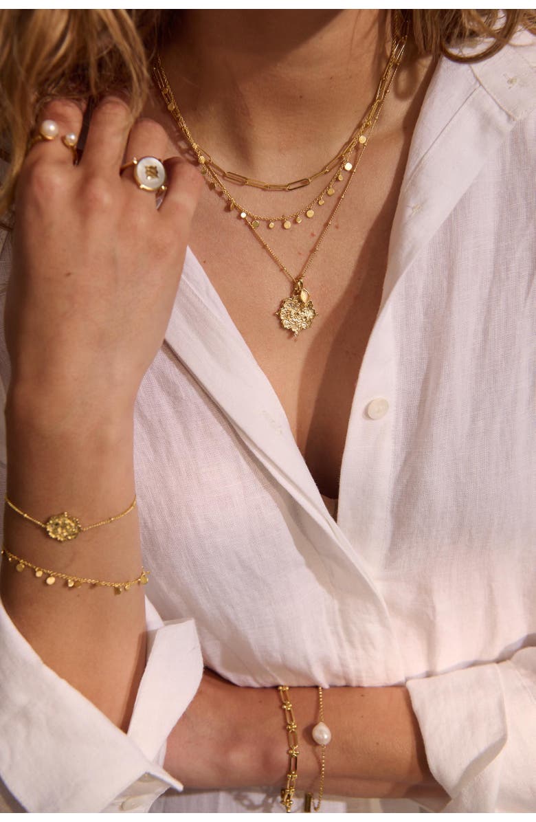 Murkani Loved Always Pendant Necklace, Alternate, color, Yellow Gold