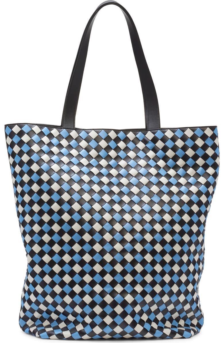 Bottega Veneta Large Tricolor Intrecciato Leather Tote, Alternate, color,