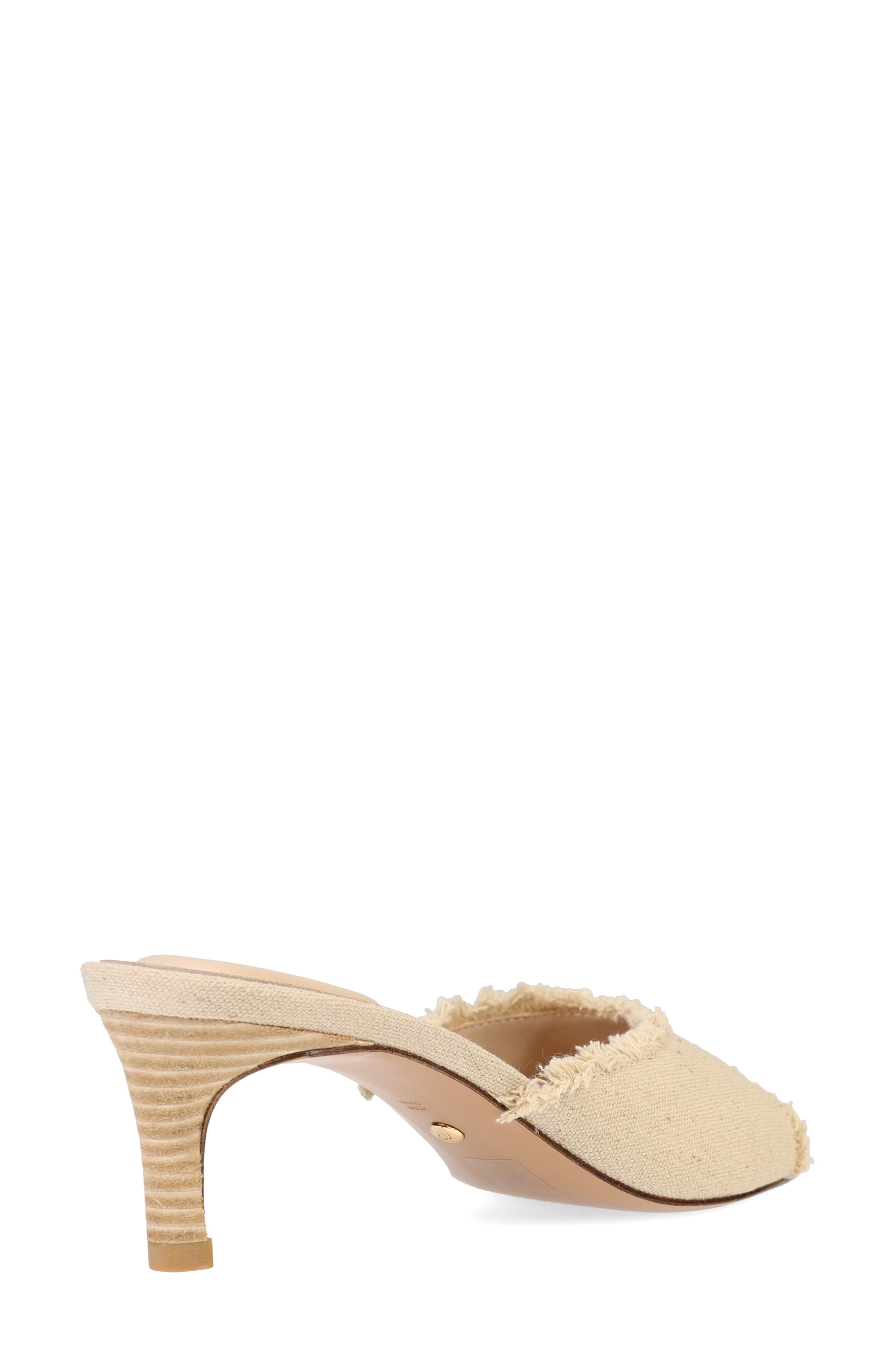 Pelle Moda Unia Kitten Heel Slide Sandal, Alternate, color, Natural