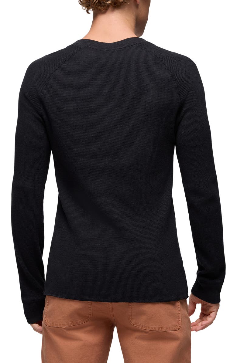 prAna Touchstone Henley, Alternate, color, Black Heather