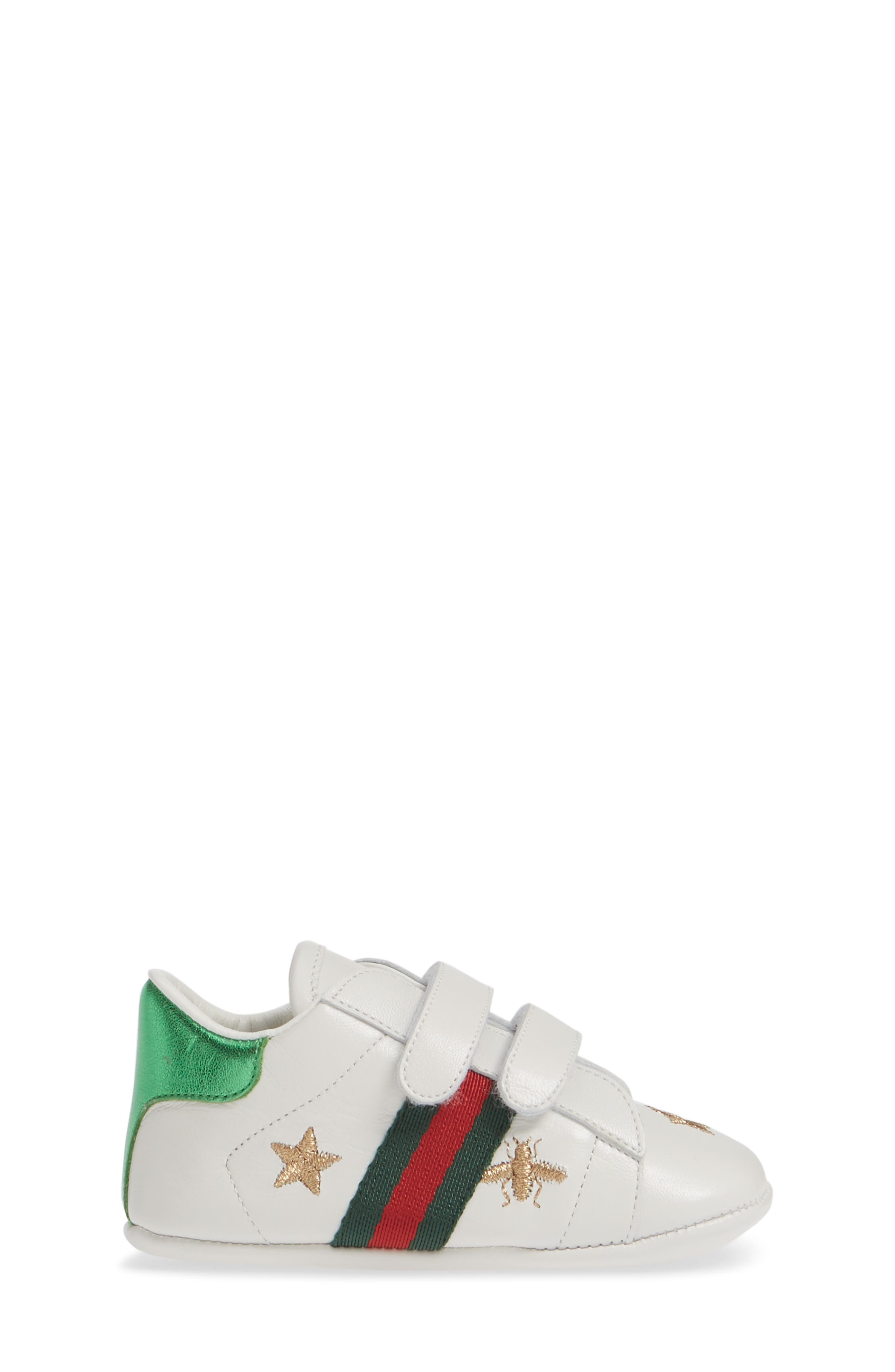 Gucci New Ace Crib Shoe, Alternate, color, 