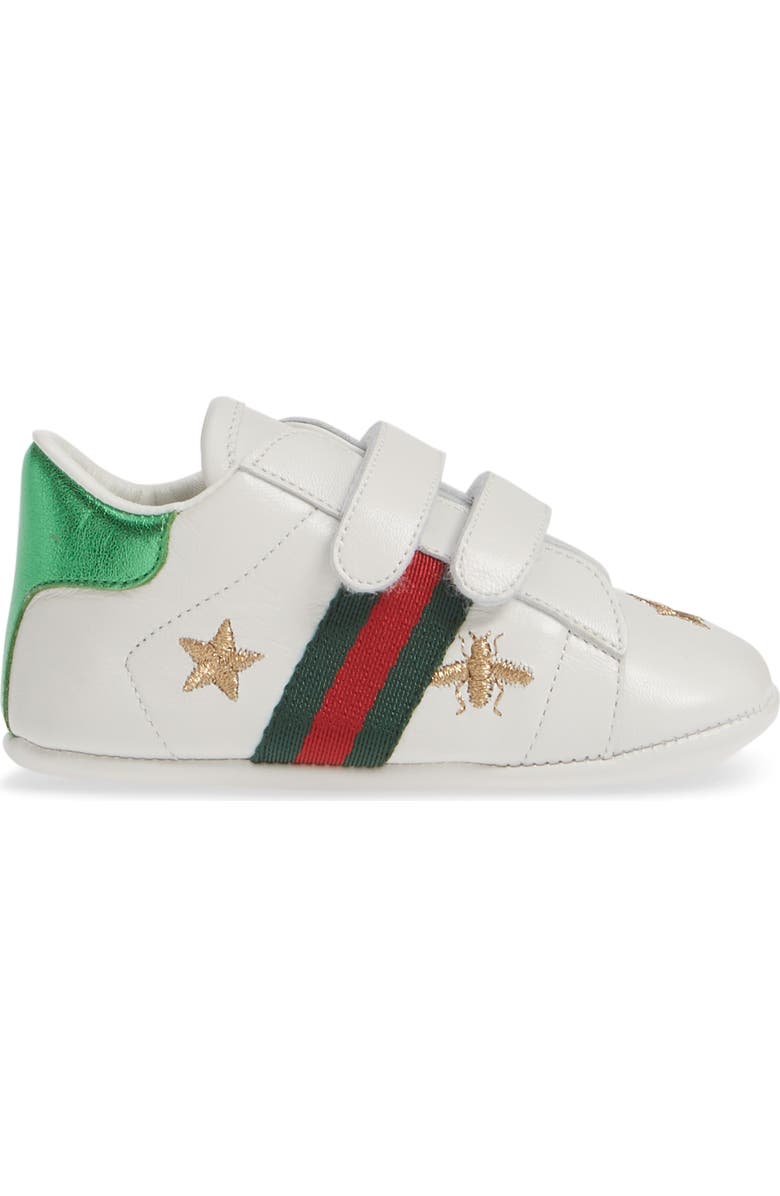 Gucci New Ace Crib Shoe, Alternate, color,