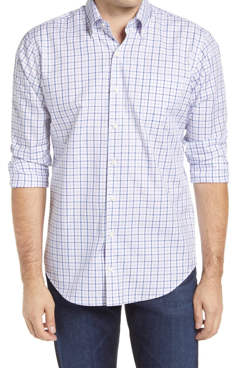 Peter Millar Hyco Regular Fit Tattersall Check Button-Down Shirt, Main, color, 
