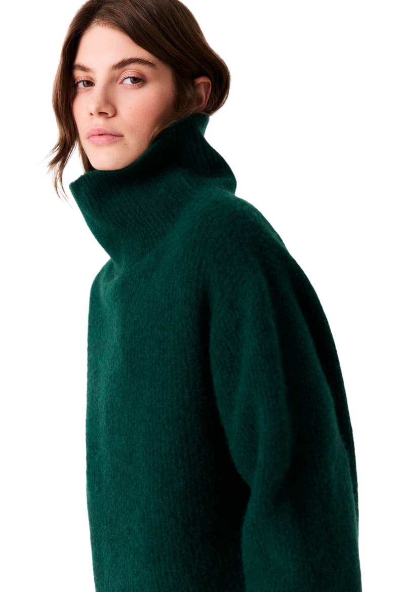 Yak sweater, Alternate, color, Bottle green