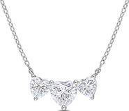 Julianna B. Moissanite Triple-Heart Necklace