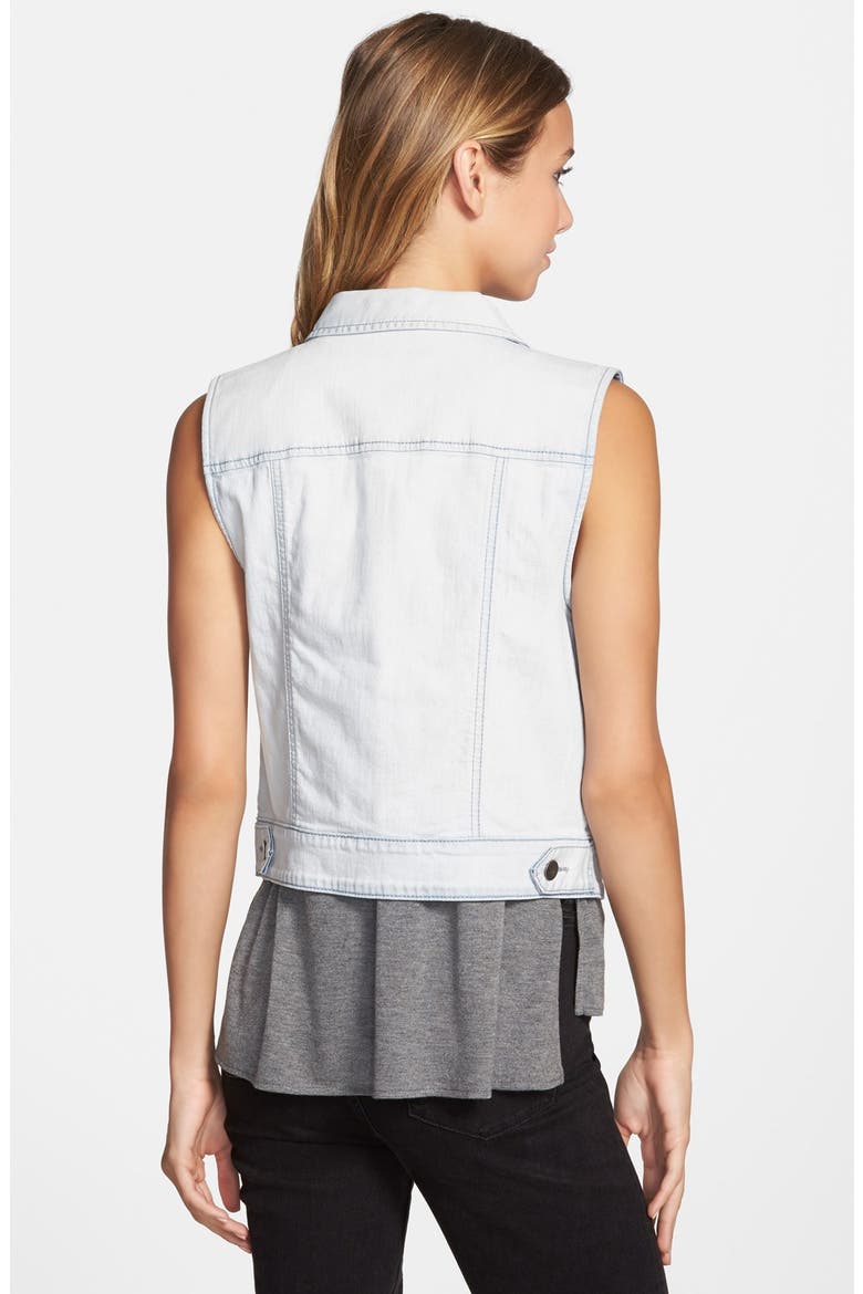 Denim Vest, Alternate, color, SMOKEY BLUE