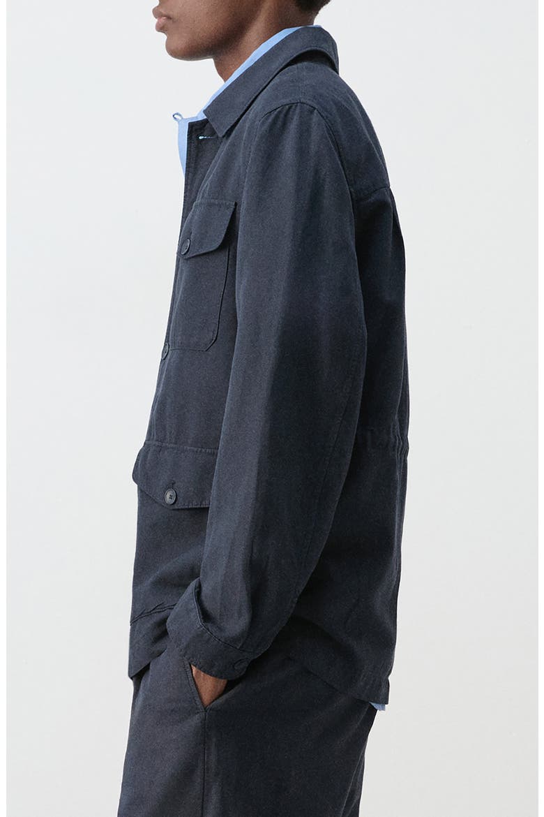 Button Front Chore Jacket, Alternate, color, NAVY