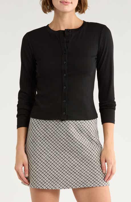 Elodie Pointelle Stitch Button-Up Top