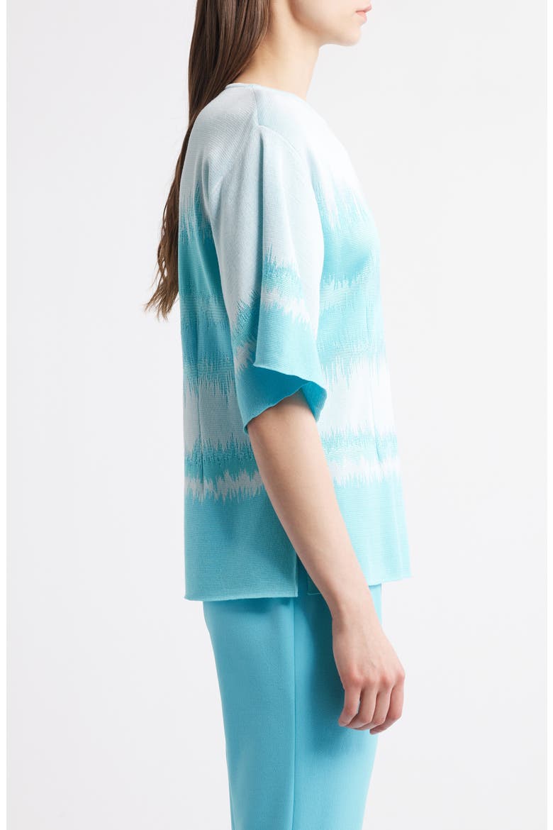 Soft Knit Wavelength Tunic, Alternate, color, CALYPSO BLUE/WHITE