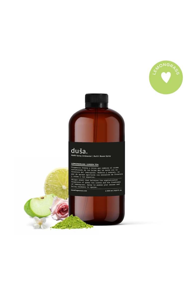 Lemongrass I Green Tea -  16 Fl Oz Room & Linen Spray Liquid Refill, Main, color, Lemongrass