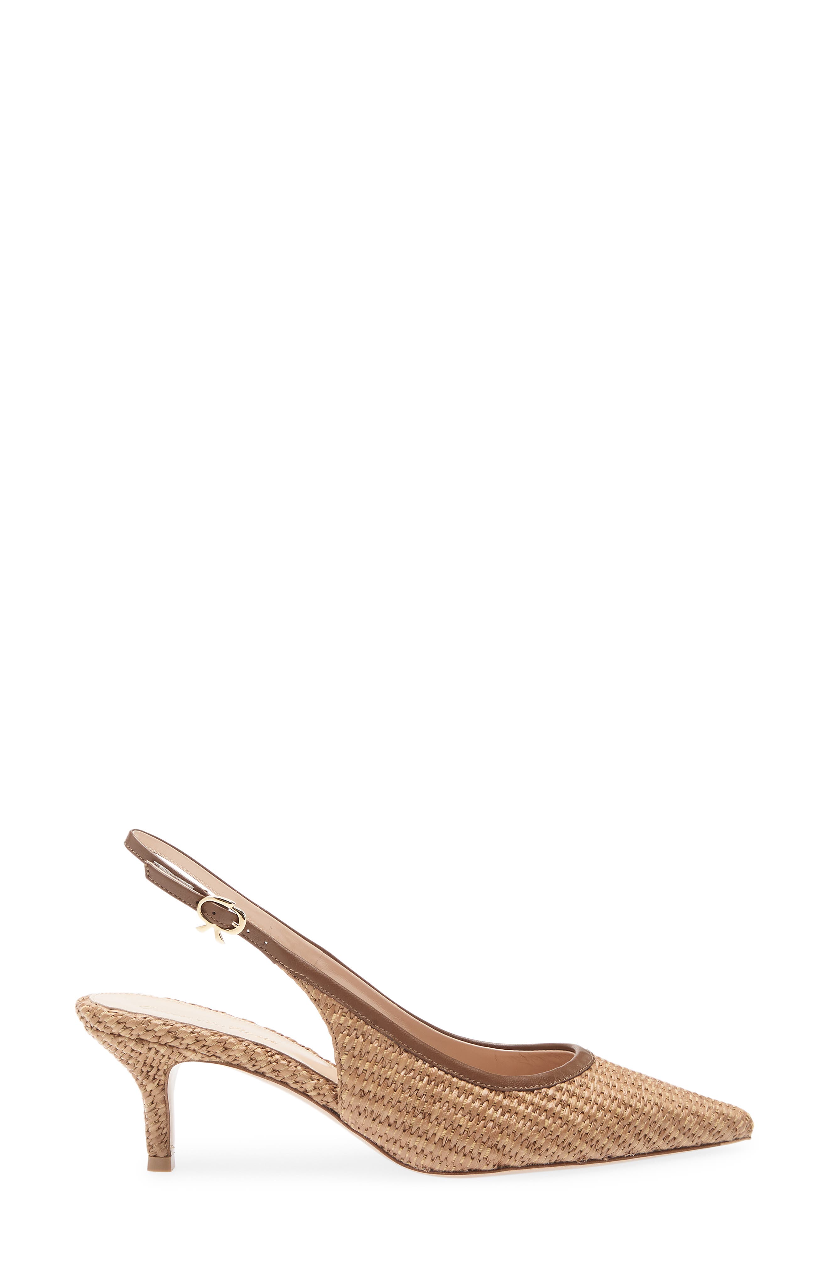 Gianvito Rossi Pointed Toe Slingback Pump, Alternate, color, Cuoio
