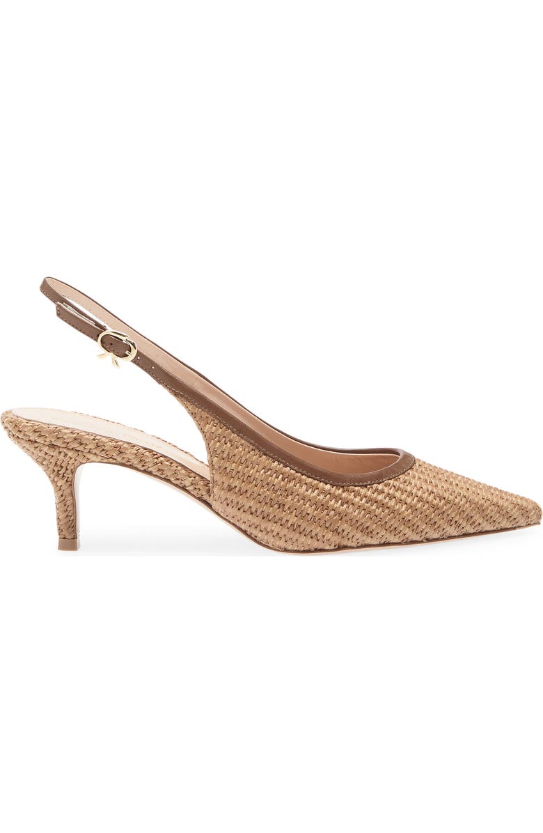 Gianvito Rossi Pointed Toe Slingback Pump, Alternate, color, Cuoio