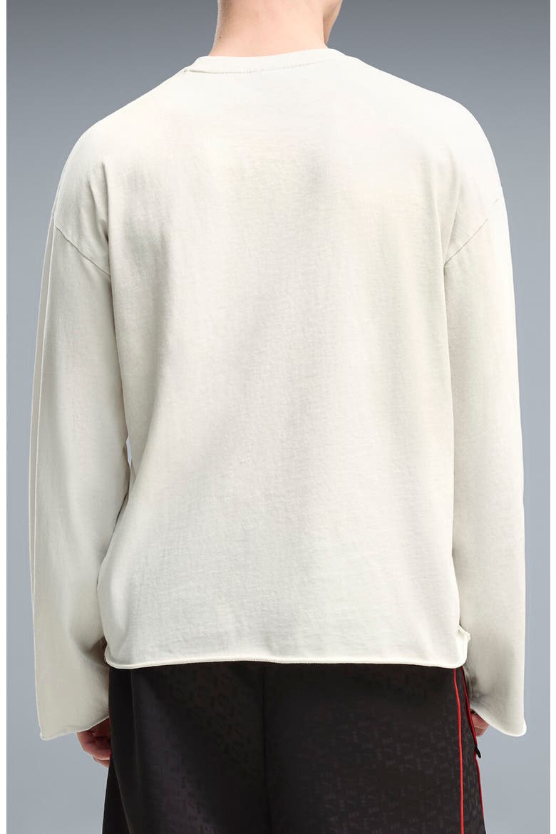 x NAHMIAS Long Sleeve Cotton Graphic T-Shirt, Alternate, color, WARM WHITE