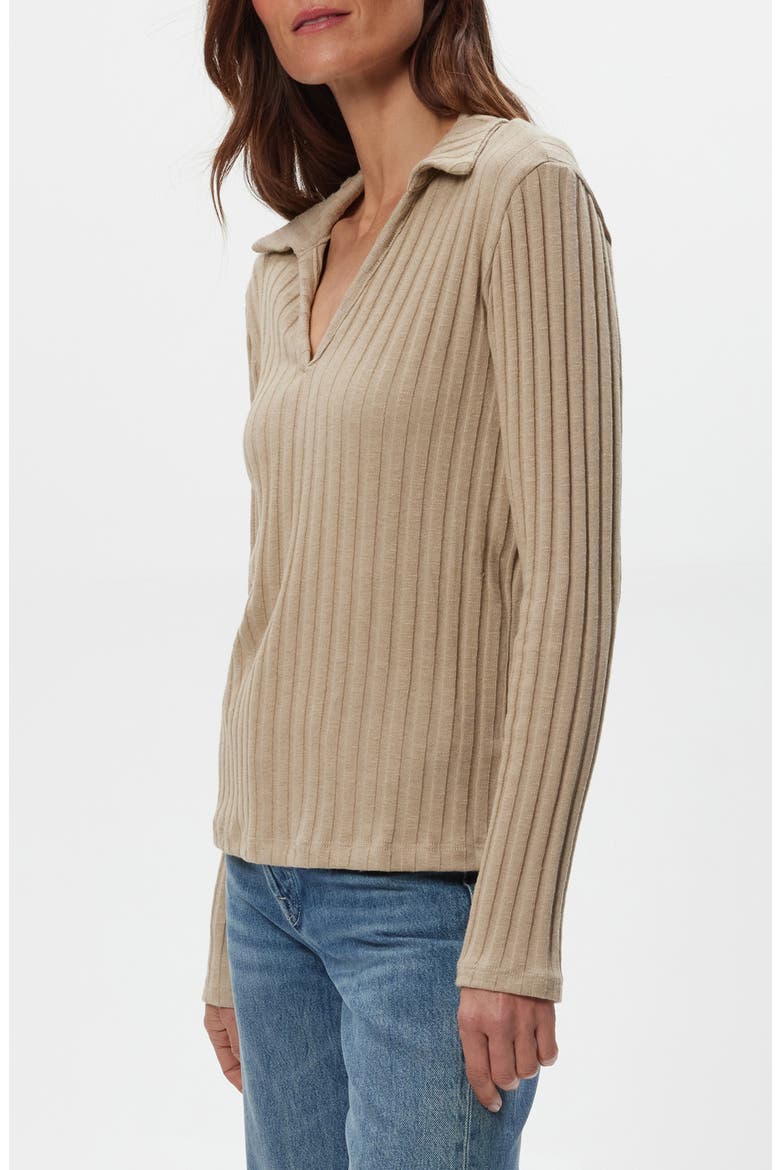 Liyah Long Sleeve Top, Alternate, color, MACADAMIA