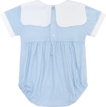 Blue Gingham Baby Bubble - Baby