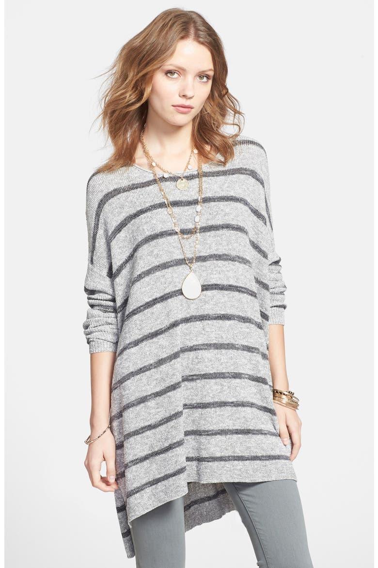 'Shipping News' High/Low Tunic, Main, color, GREY COMBO
