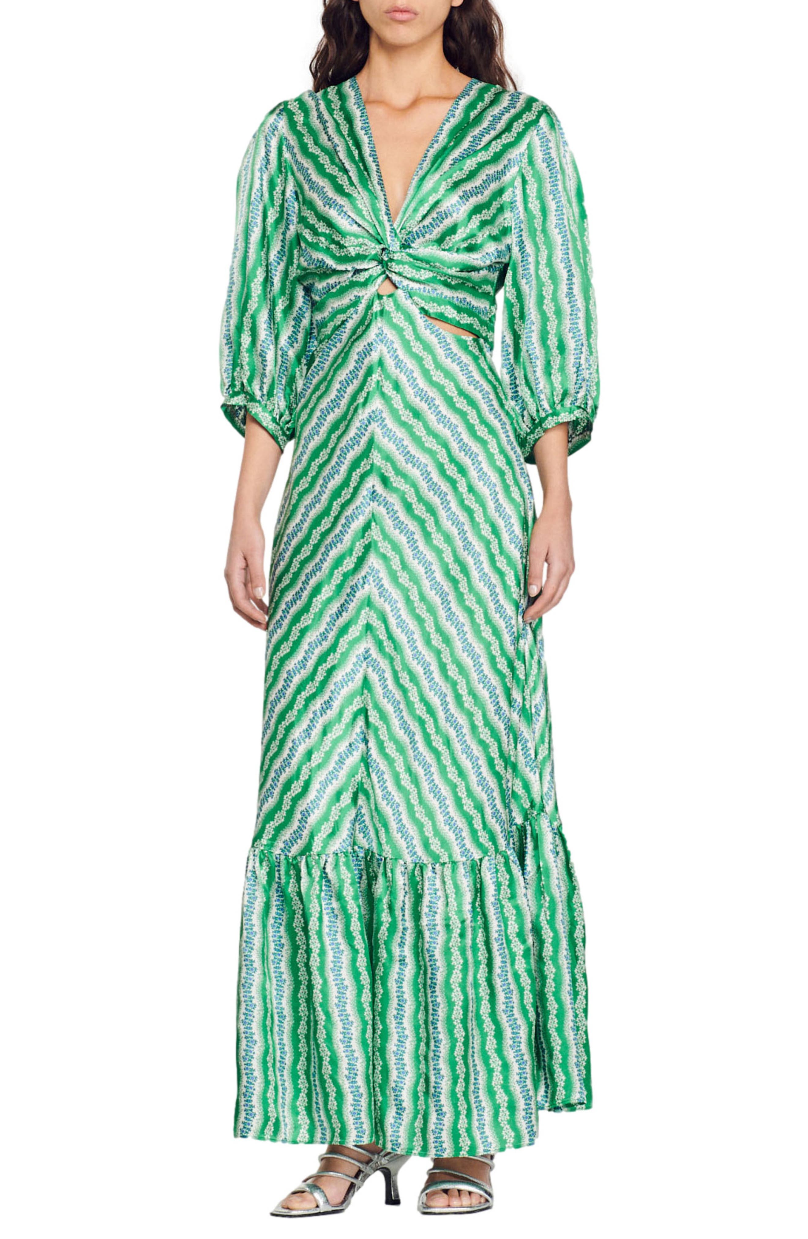 SANDRO Agnetta Maxi Dress