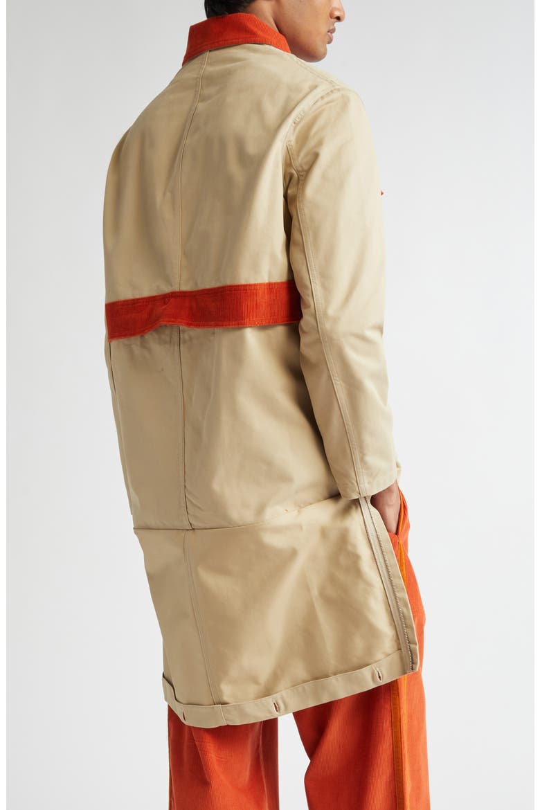 Corduroy Trim Cotton Twill Hunting Jacket, Alternate, color, MULTICOLOR