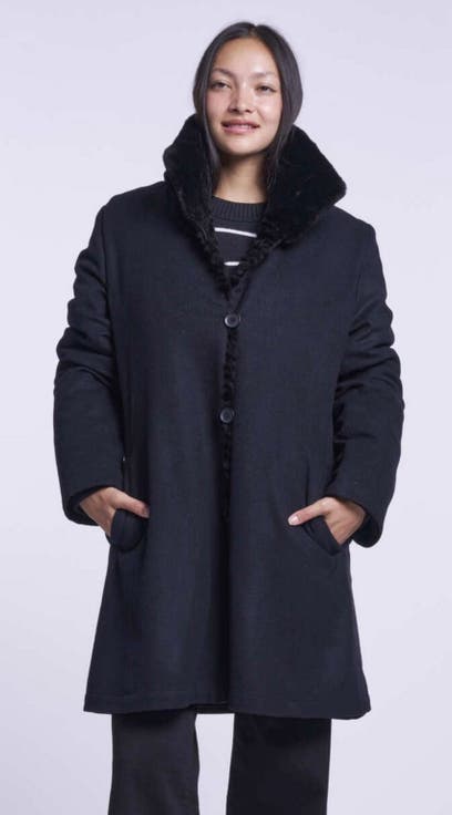 Reversible Wool Coat