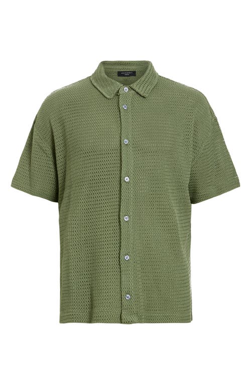 ALLSAINTS ALLSAINTS MUNROE SHORT SLEEVE BUTTON-UP SHIRT