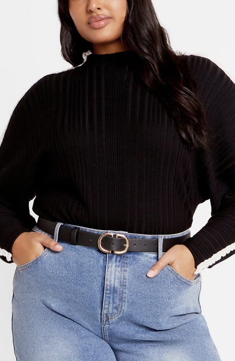 Miranda Funnel Neck Sweater (Plus)