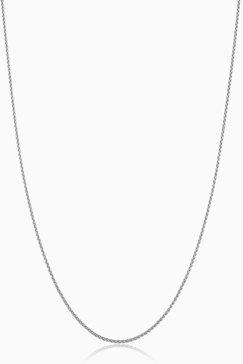 14K Gold Caesar Adjustable Chain, Main, color, White Gold