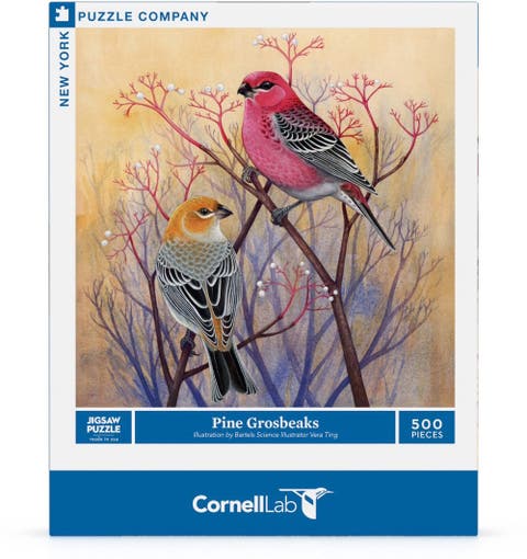 Pine Grosbeaks 500 Piece Puzzle