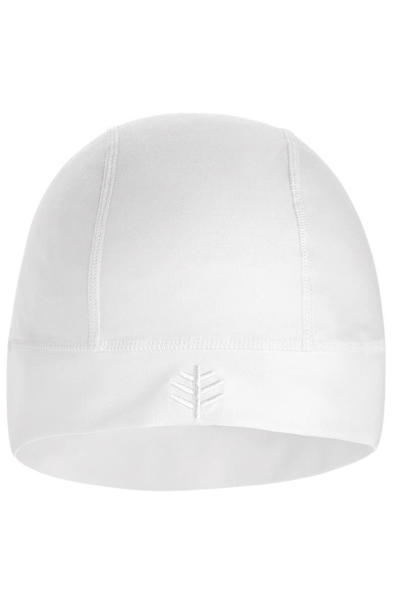 Coolibar Unisex Aqua Sun Skully Cap, UPF 50+ Sun Protection, LumaLeo, Alternate, color, White