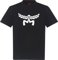 MCM Laurel Logo Print T-Shirt in Organic Cotton